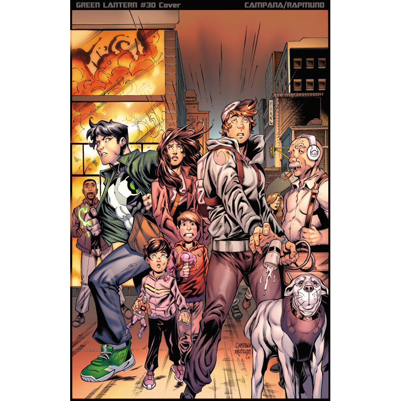 GREEN LANTERN 37 CVR C CHRIS CAMPANA & NORM RAPMUND CARD STOCK VAR