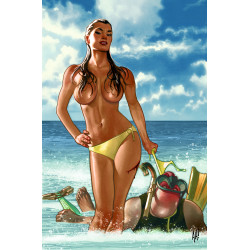 GUN HONEY 1 5TH ANNIVERSARY OVERSIZED SPECIAL (ONE SHOT) CVR C ADAM HUGHES VIRGIN CARDSTOCK VAR (MR)