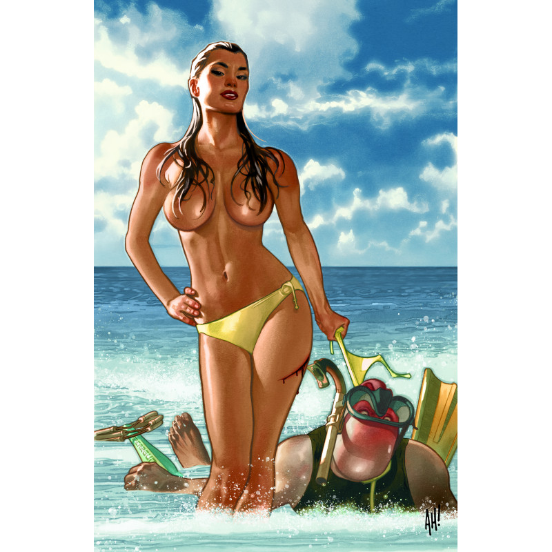 GUN HONEY 1 5TH ANNIVERSARY OVERSIZED SPECIAL (ONE SHOT) CVR C ADAM HUGHES VIRGIN CARDSTOCK VAR (MR)