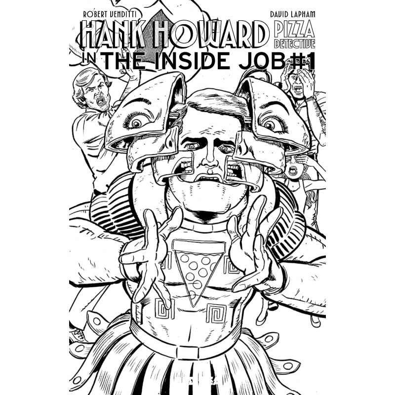 HANK HOWARD, PIZZA DETECTIVE THE INSIDE JOB 1 (ONE SHOT) CVR C DAVID LAPHAM VERHOEVEN HOMAGE VAR