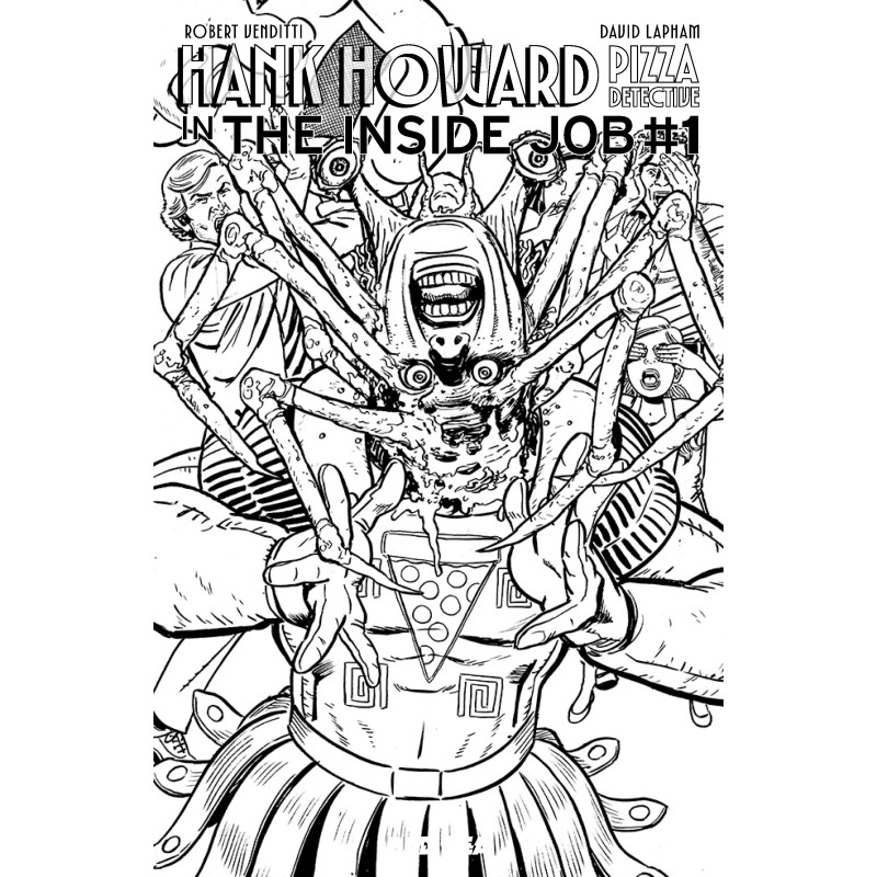 HANK HOWARD, PIZZA DETECTIVE THE INSIDE JOB 1 (ONE SHOT) CVR E DAVID LAPHAM CARPENTER HOMAGE VAR