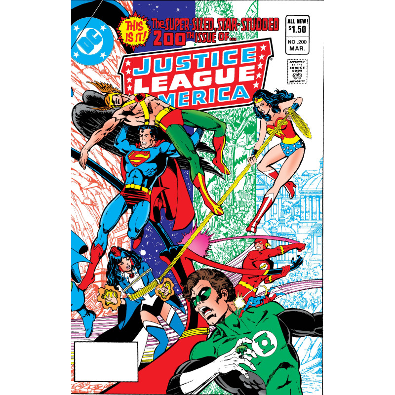 JUSTICE LEAGUE OF AMERICA 200 FACSIMILE EDITION CVR A GEORGE PEREZ