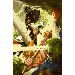 JUSTICE LEAGUE UNLIMITED 21 CVR E DON AGUILLO CARD STOCK VAR