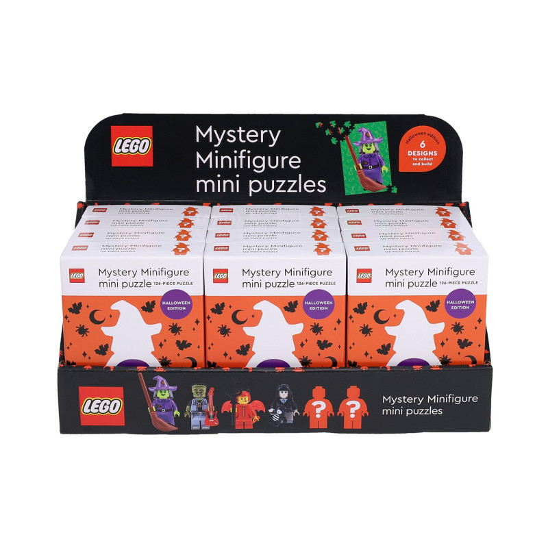 LEGO MYSTERY MINIFIGURE PUZZLES (HALLOWEEN EDITION) 12 BOX DISPLAY