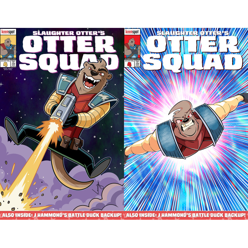 OTTER SQUAD 4 CVR C MIKE LEMAY & MATT RODGERS STAR SPANGLED SPOT FOIL VAR