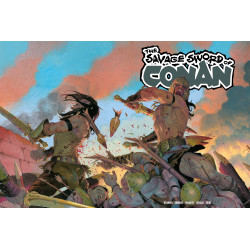 SAVAGE SWORD OF CONAN 15 CVR D ESAD RIBIC WRAPAROUND CARDSTOCK VAR (MR)