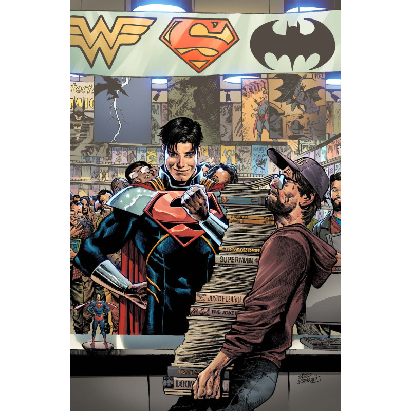 SUPERMAN 40 CVR D EDDY BARROWS CARD STOCK VAR