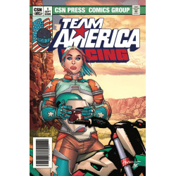TEAM AMERICA RACING FULL THROTTLE EDITION 1 (ONE SHOT) CVR A HOWARD CHAYKIN