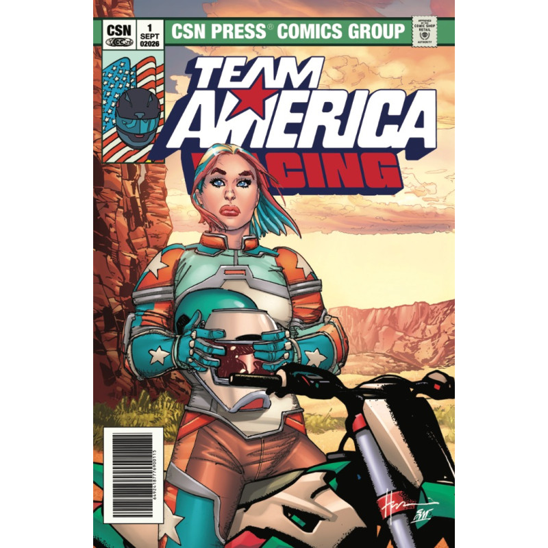 TEAM AMERICA RACING FULL THROTTLE EDITION 1 (ONE SHOT) CVR A HOWARD CHAYKIN