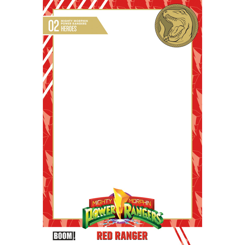 MIGHTY MORPHIN POWER RANGERS (2026) 2 D TRADING CARD BLANK SKETCH VARIANT