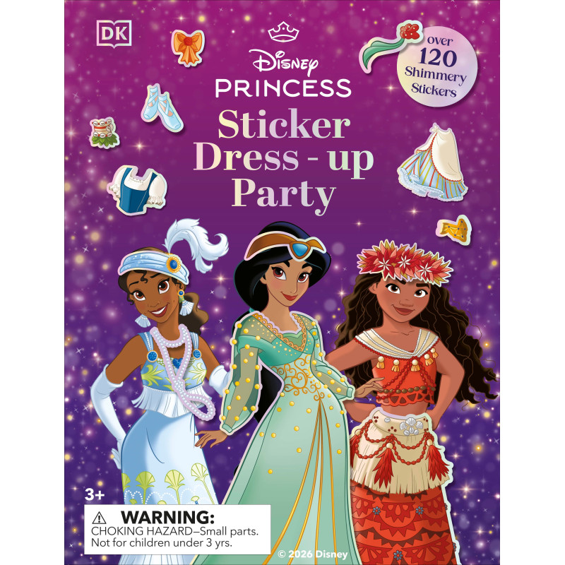 DISNEY PRINCESS STICKER DRESS UP PARTY