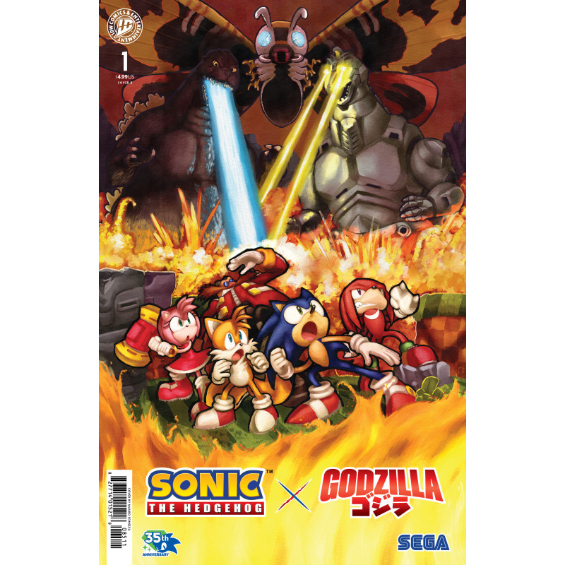 SONIC THE HEDGEHOG X GODZILLA 1 VARIANT B (FONSECA)
