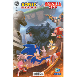 SONIC THE HEDGEHOG X GODZILLA 1 VARIANT C (KIM)