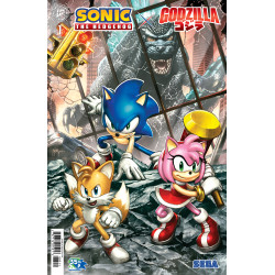 SONIC THE HEDGEHOG X GODZILLA 1 VARIANT E (SUAYAN)