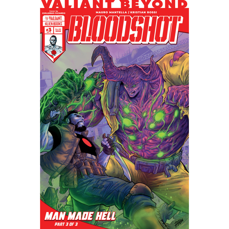 VALIANT BEYOND: BLOODSHOT 6--MAN MADE HELL 3 COVER A (FAJARDO)