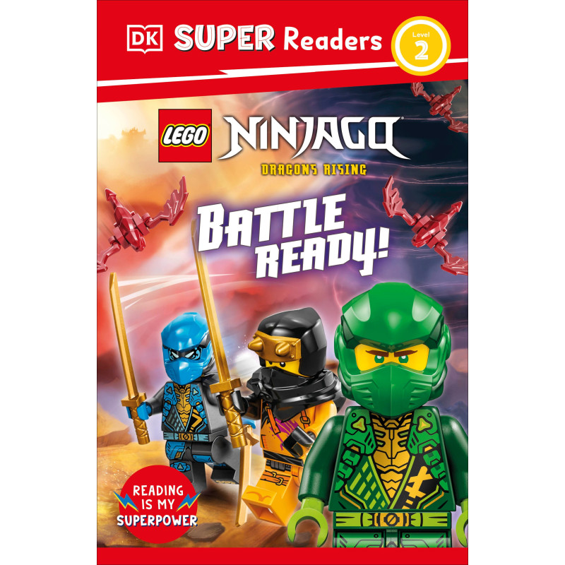 DK SUPER READERS LEVEL 2 LEGO NINJAGO DRAGONS RISING BATTLE READY!