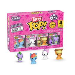 MY LITTLE PONY TWILIGHT RAINBOW DASH PACK 4 FIGURINES BITTY POP VINYL 2 CM