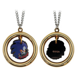 SONIC THE HEDGEHOG PENDENTIF ET COLIER ANNEAU EDITION LIMITEE