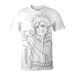 NARUTO T SHIRT BLANC JAPANESE ART TAILLE L