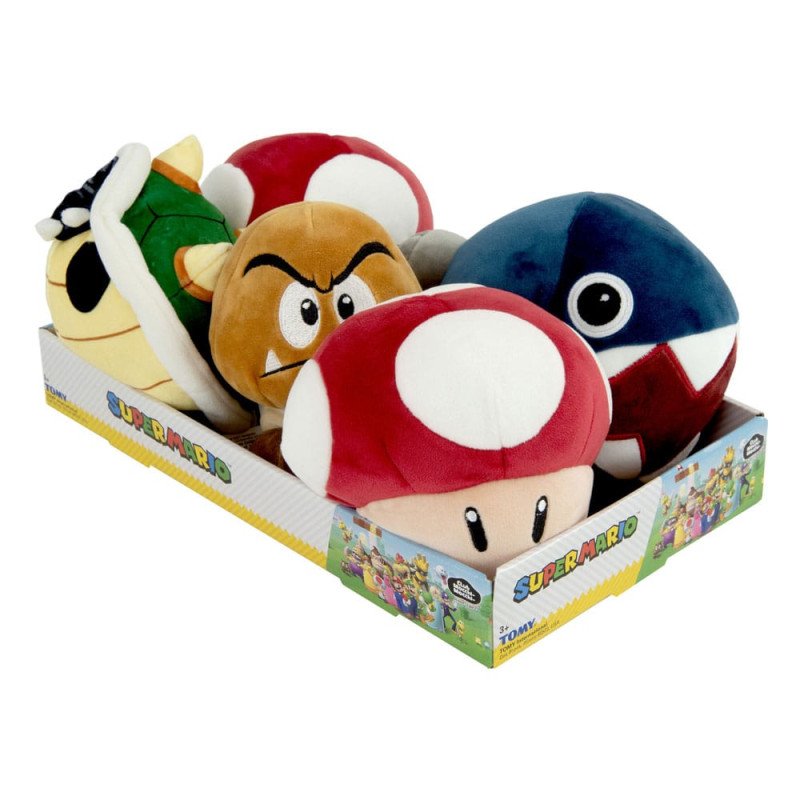 SUPER CHAMPIGNON SUPER MARIO PELUCHE MOCCHI MOCCHI JUNIOR WAVE 11 15 CM