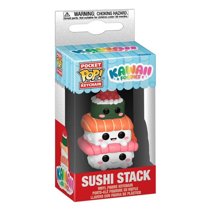 SUSHI STACK KAWAII FOODIES PORTE CLEFS POCKET POP 4 CM