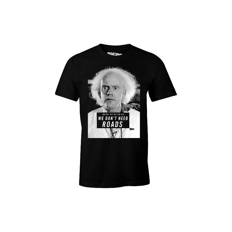T SHIRT DOC BROWN RETOUR VERS LE FUTUR TAILLE S