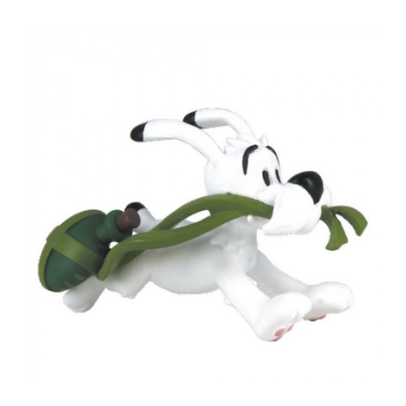 IDEFIX COURANT AVEC LA GOURDE DE POTION FIGURINE ASTERIX