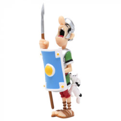 ROMAIN MORDU PAR IDEFIX FIGURINE ASTERIX 8 CM
