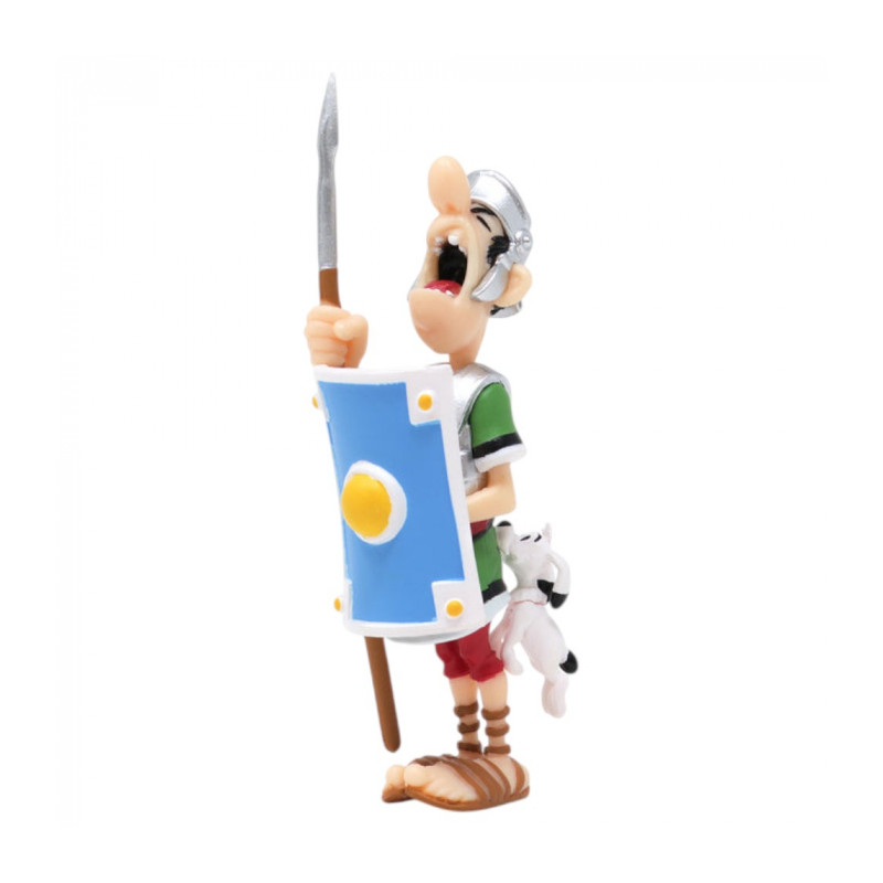 ROMAIN MORDU PAR IDEFIX FIGURINE ASTERIX 8 CM