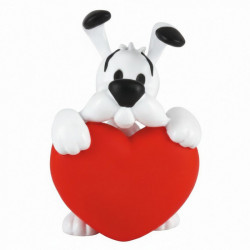 IDEFIX CŒUR ROUGE FIGURINE ASTERIX 4.5 CM