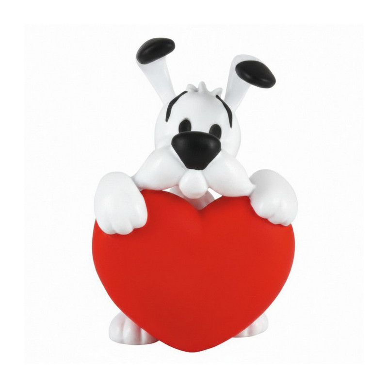 IDEFIX CŒUR ROUGE FIGURINE ASTERIX 4.5 CM