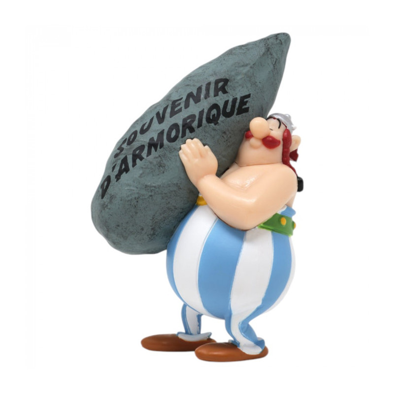 OBELIX MENHIR SOUVENIR D ARMORIQUE FIGURINE ASTÉRIX 9 CM