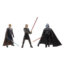 THE JOURNEY OF ANAKIN SKYWALKER STAR WARS VINTAGE COLLECTION PACK 3 FIGURINE 10 CM