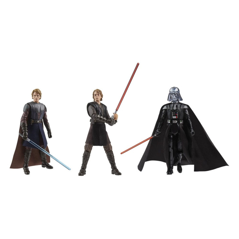 THE JOURNEY OF ANAKIN SKYWALKER STAR WARS VINTAGE COLLECTION PACK 3 FIGURINE 10 CM