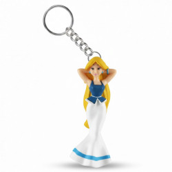 FALBALA MAINS DANS LES CHEVEUX PORTE CLES ASTERIX 7.5 cm
