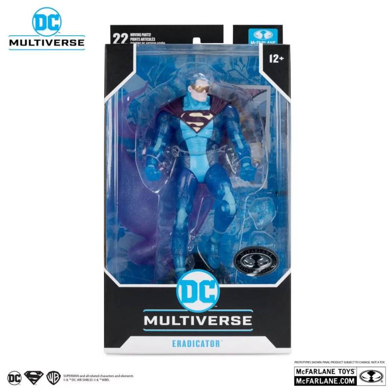 RETURN OF SUPERMAN DC MULTIVERSE FIGURINE ERADICATOR PLATINUM EDITION