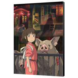 LE VOYAGE DE CHIHIRO TABLEAU EN BOIS CHIHIRO 35 X 50 CM