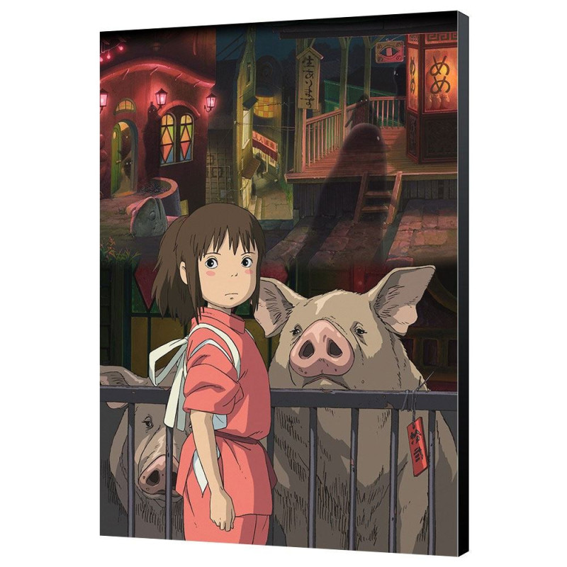 LE VOYAGE DE CHIHIRO TABLEAU EN BOIS CHIHIRO 35 X 50 CM