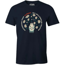ASTEROIDS THAT ALMOST HIT STAR WARS T SHIRT MARINE HOMMES SMALL S