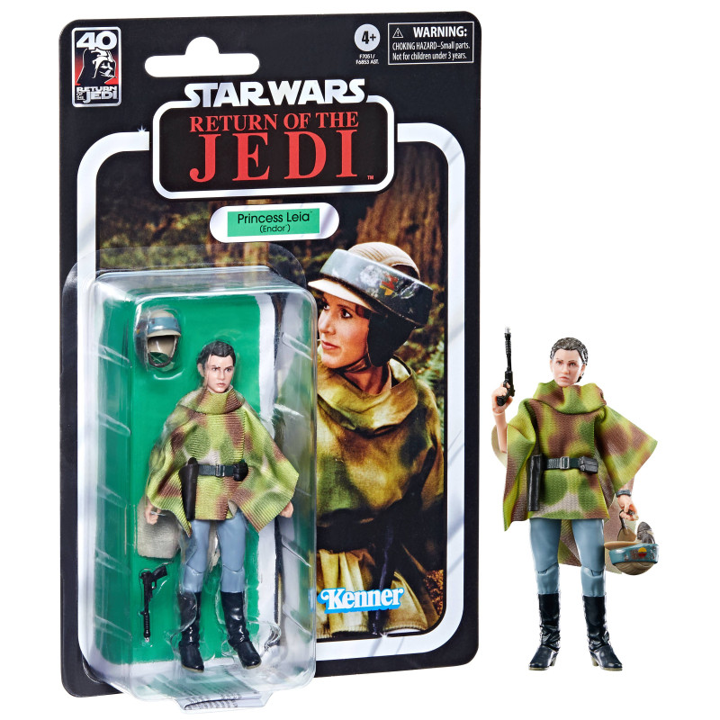 LEIA ENDOR STAR WARS BLACK SERIES 40TH ANN ACTION FIGURE 15 CM