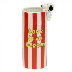 VASE EN PORCELAINE SNOOPY ROUGE 26.7 CM