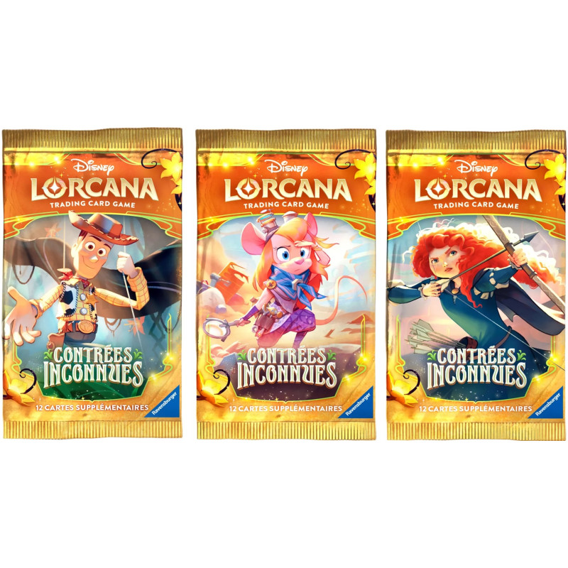 LORCANA DISNEY CONTREES INCONNUES BOOSTER PACK VERSION FRANCAISE