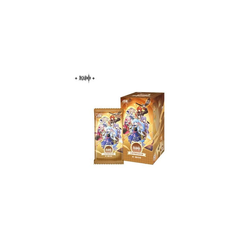 GENSHIN IMPACT BOOSTER SERIES 1 BLIND BOX JEU DE CARTES BOITE MYSTERE 6 CARTES VERSION CHINOISE