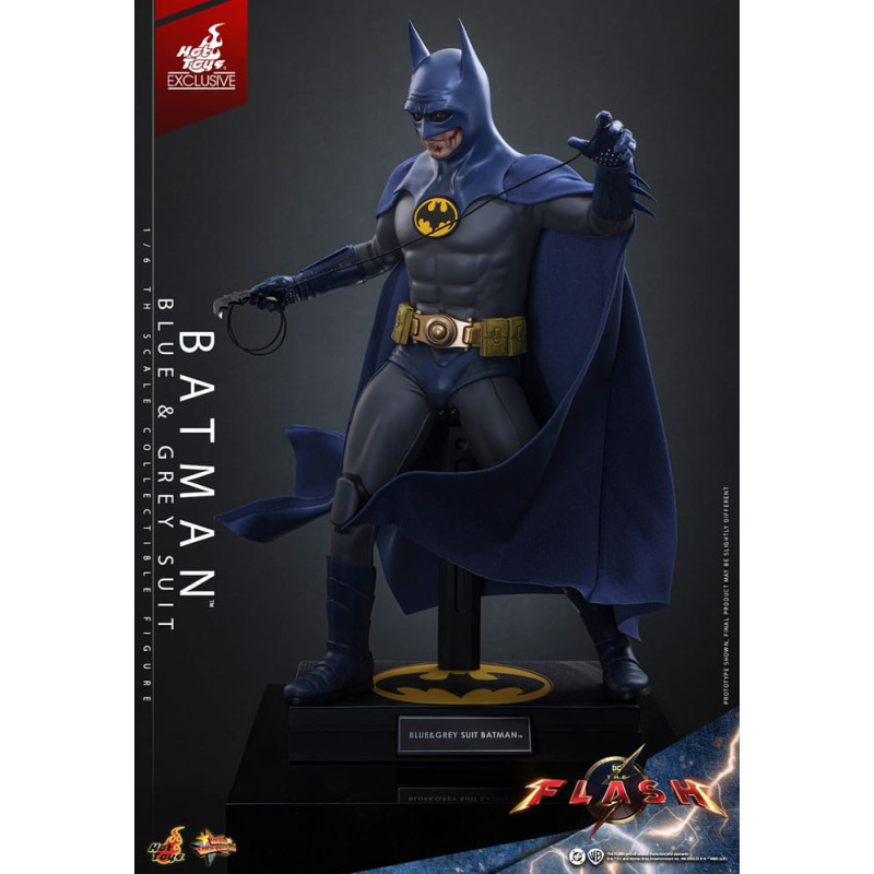 BATMAN BLUE AND GREY LIMITED EDITION MOVIE MASTERPIECE FIGURINE 30 CM