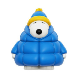SNOOPY BLUE HOLIDAY COAT FIGURINE VINYL 12 CM
