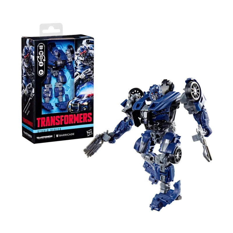 BARRICADE TRANSFORMERS THE LAST KNIGHT STUDIO SERIES DELUXE CLASS FIGU