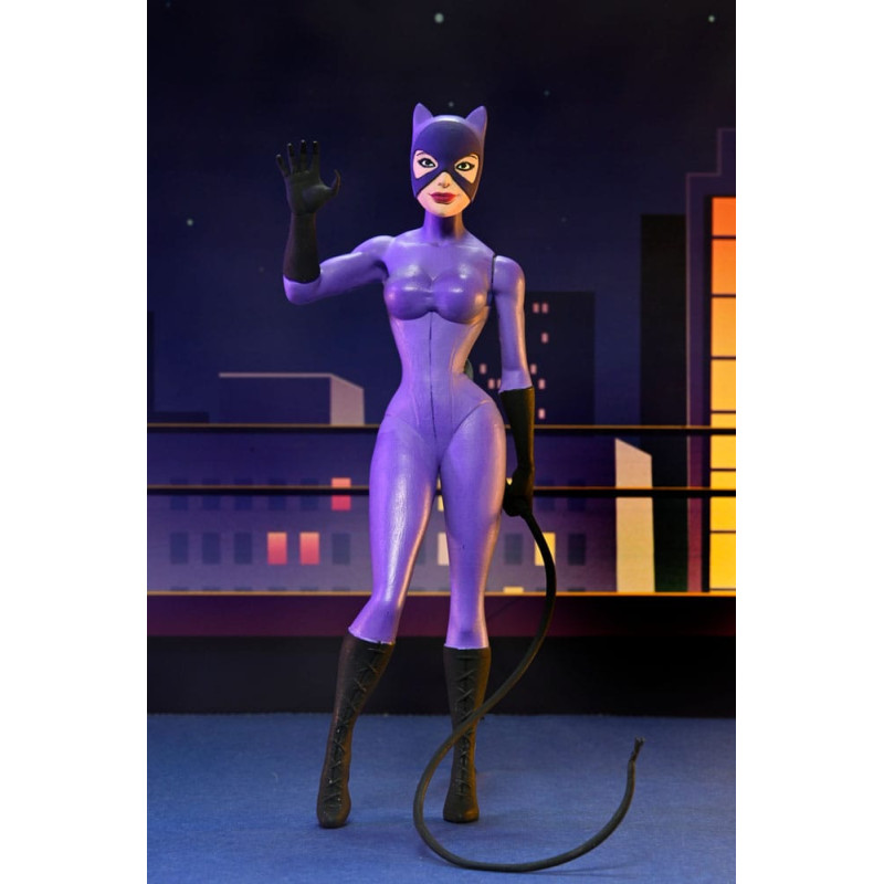 CATWOMAN PURPLE SUIT DC COMICS FIGURINE TOONY CLASSICS 15 CM