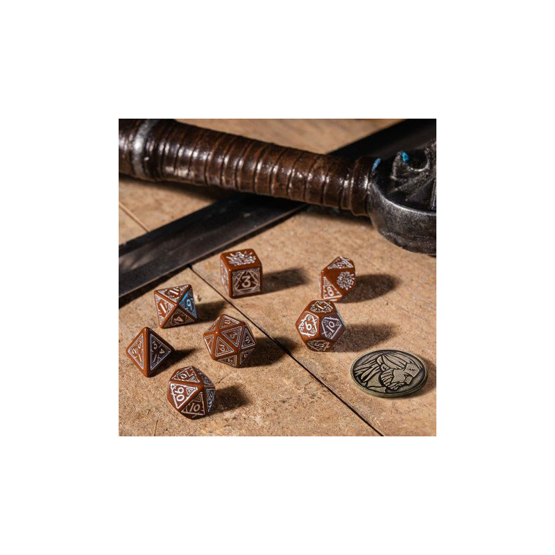 THE WITCHER DICE SET GERALT ROACH COMPANION