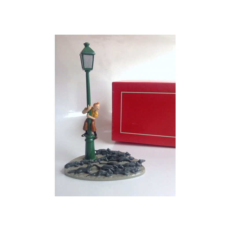 FIGURINE TINTIN REVERBERE ET LES RATS