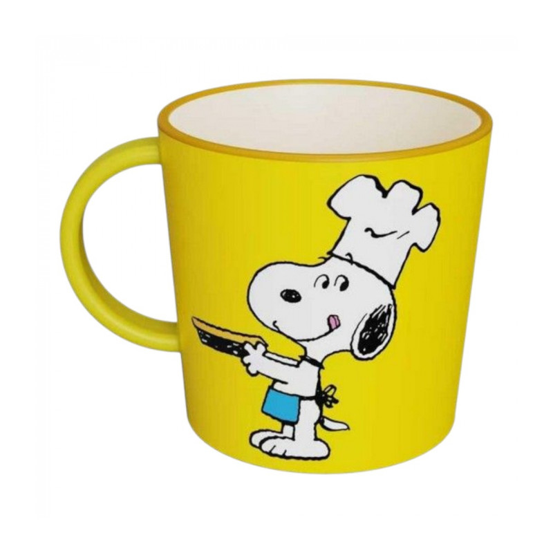 MUG PEANUTS SNOOPY LOVE COOKING JAUNE
